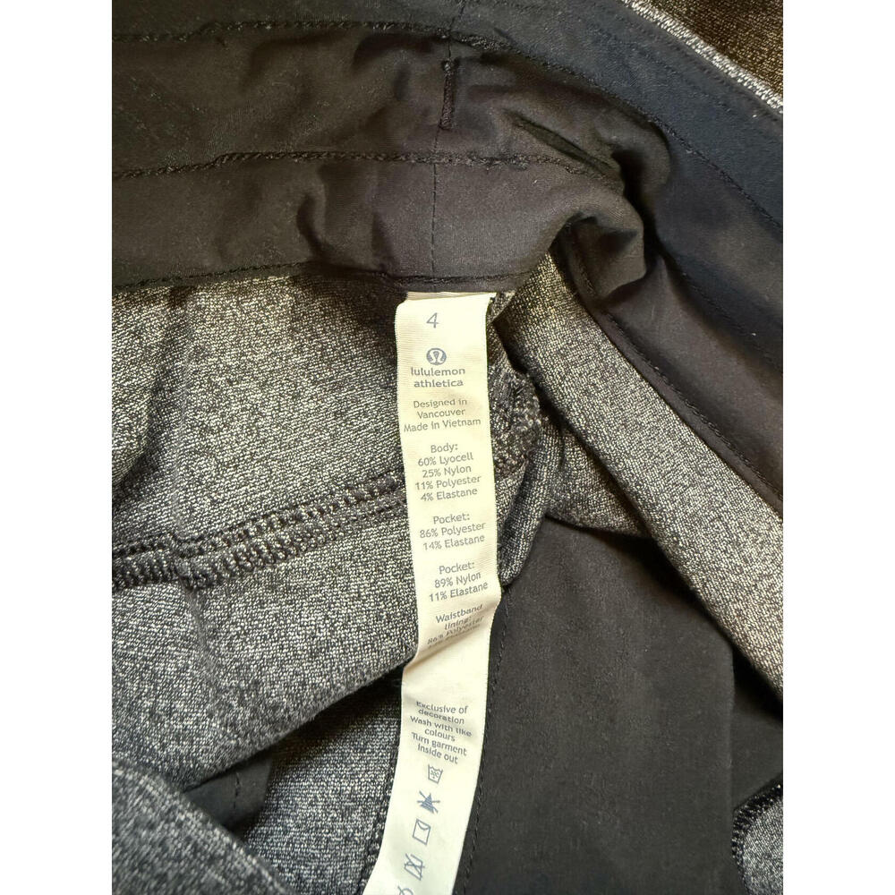 Lululemon Women’s Gray Athletic Drawstring Joggers Size 4 - Picture 4 of 4